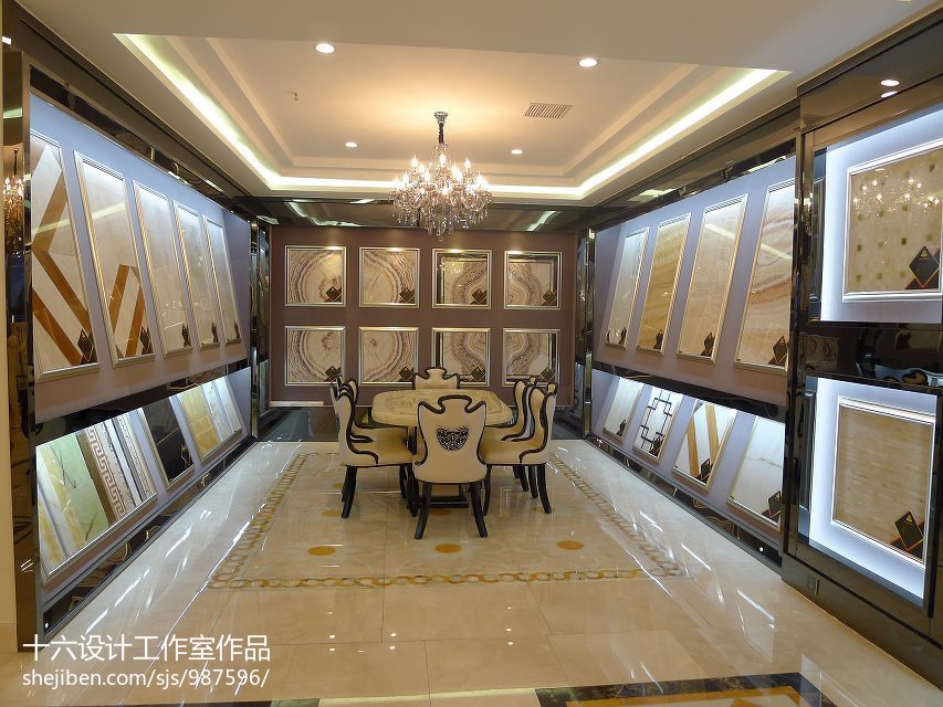 现代建材店装修效果图 商业展示与建材融合的设计之道